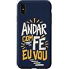Caminho e Fé Custodia per iPhone XS Max Portoghese Cristiano Andar Com Fé Fede Detto