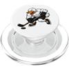 Hockey Duck Character Sports Cartoons Forte, cartone animato, anatra, giocare, hockey su ghiaccio PopSockets PopGrip per MagSafe