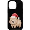 Cute Christmas Australian Animals Custodia per iPhone 13 Pro Wombat Santa Hat Christmas Animal Australian Xmas