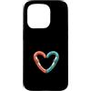 Tiny Passion Co. Custodia per iPhone 15 Pro Moschettone Cuore Carino Minimalista Alpinista