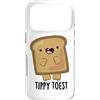 Punny Bone Custodia per iPhone 17 Pro Tippy Toast - Gioco di pane divertente