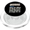 Unterbergte Wanderfreude UNTERBERGT Bergsehnsucht Wandern Wanderer Berge Alpen Humor PopSockets PopGrip per MagSafe