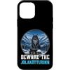 Merry Yule Happy Winter Solstice Holiday Custodia per iPhone 12 mini Attenzione al gatto Jolakotturinn Yule Natale islandese