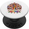 Pride Christmas Gingerbread Holiday Love Home Sweet Pride | Casa di pan di zenzero LGBTQ+ PopSockets PopGrip Adesivo