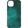Kirovair Phone Custodia per iPhone 14 Plus Motivo astratto verde scuro e turchese