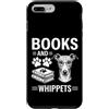 Funny Whippet And Book Design Custodia per iPhone 7 Plus/8 Plus Libri E Whippets Divertente Whippet