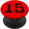 Leggende dello sport Squadra sportiva vintage numero 15 PopSockets PopGrip Adesivo