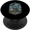 Merry Yule Happy Winter Solstice Holiday Il gatto Yule Solstizio d'Inverno Felice Yule Yuletide Pagan PopSockets PopGrip Adesivo