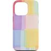 generic Custodia per iPhone 13 Pro Grafica morbida a blocchi di colore pastello