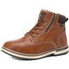 ARRIGO BELLO Scarpe Uomo Invernali Scarponcini Boots Neve Stivali 41-46 | Lacci e Cernier,Fodera di Pelliccia Calda,Leggero,Antiskid,Casual,Trekking,Escursionismo,Montagna,Invernale Stivalet
