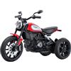 Moto Elettrica per Bambini Licenza Ufficiale Ducati Scrambler 12V 3,5Ah Rosso