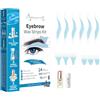 Beauty7 Strisce di Cera Depilatorie Sensibili del Sopracciglio Uomini, Confezione da 24 Strisce di Cera con 2g Polvere di Perle 3ml di Olio Essenziale di Camomilla Beauty7