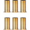 Zerodeko Manicotti Antigoccia per Candele 6 Pezzi in Metallo Color Bronzo Antico, Copriportacandele per Lampade da Soffitto, Coperture per Tubi di Candele per Lampadari Stile Europeo,