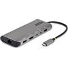 StarTech.com Adattatore Multiporta USB4 7-in-1, Dual 4K senza driver per macOS e Windows, ricarica PD 140W, Hub 3 porte 10Gbps, Ethernet 2.5 Gigabit, Mini Dock