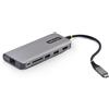 StarTech.com Adattatore USB-C a HDMI Multiporta, ricarica PD 140W, 4K 60Hz, Hub USB 10Gbps a 3 porte, slot SD, 2.5GbE, Mini Dock per MacBook, Dell, ThinkPad, HP