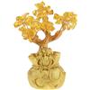 lachineuse - Albero di Feng Shui in citrino giallo - Albero della fortuna, 17 cm - Stile giapponese