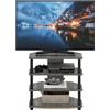 Furinno ECON, supporto TV a 4 ripiani, piccolo, in legno effetto quercia
