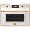 Bertazzoni Serie Heritage FHER4077MTAG3 Forno Microonde da Incasso Compatto Combinato 60 cm Altezza 45 cm Avorio finiture Oro