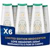 Dove Docciaschiuma Bridgerton Bergamotto & Fiori di Campo, 6x225ml | Gel Doccia Idratante con Pro-Ceramide, Detergente Corpo Delicato senza SLES, 95% formula biodegradabile