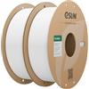eSUN Filamento PLA 1,75 mm, filamento di Basic PLA 2kg Bianco Freddo | Precisione dimensionale +/- 0,03 mm. Stampa fluida e veloce senza intasamenti. Materiale premium per stampanti 3D FDM.