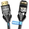 Ultra HDTV Cavo HDMI 2.1 270° 8K - 5 m, spina angolata, 48 Gbps, 8K@60Hz, 4K@120Hz - protezione antipiega - guaina in nylon