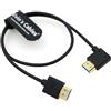 Alvin's Cables Ultra HD 8K HDMI 2.1 Cavo HDMI Dritto a Angolo Retto ad Alta Velocità per Atomos Ninja V Monitor, Z CAM E2, per Sony FS5 | FS7| A7S3 Fotocamere 50 cm/19,7 pollici
