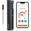 Meatmeet Pro Termometro para Carne con WiFi e Bluetooth, Termometro Cucina Wireless | Monitoraggio via App con Timer e Allarme, Impermeabile IP67, Termometro Carne Wireless per BBQ, Griglia, Cucina