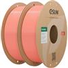 eSUN Filamento PLA 1,75 mm, filamento di Basic PLA 2kg Rosa | Precisione dimensionale +/- 0,03 mm. Stampa fluida e veloce senza intasamenti. Materiale premium per stampanti 3D FDM.