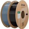 eSUN Filamento PLA 1,75 mm, filamento di Basic PLA 2kg Grigio & Nero | Precisione dimensionale +/- 0,03 mm. Stampa fluida e veloce senza intasamenti. Materiale premium per stampanti 3D FDM.