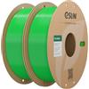eSUN Filamento PLA 1,75 mm, filamento di Basic PLA 2kg Verde | Precisione dimensionale +/- 0,03 mm. Stampa fluida e veloce senza intasamenti. Materiale premium per stampanti 3D FDM.