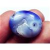 Rogem54 Smeraldo Naturale Cabochon Ovale Blu 16,60 Ct Pietra Sciolta
