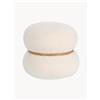 Bizzotto Pouf in teddy Mirka - Bianco