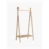 Cinas Appendiabiti da terra in bambù con scarpiera Noble - Beige