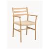 Rowico Home Sedia con braccioli in legno di quercia Harlan - Beige