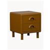 WOOOD Comodino con cassetti Rune - Marrone