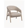 Rowico Home Poltrona lounge imbottita Barnaby - Beige, Legno chiaro