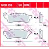 TRW Pastiglie Freno Scooter E Fuoristr. MCB 693 SRM