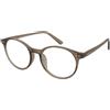 Válle Reading 26401 C3 | Occhiali da Vista Graduati | Prova Online | Unisex | Plastica | Panthos | Marrone, Trasparente | Adrialenti