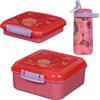 Sistema Expressions Lunch, Bento da 1,25L + 450ml Sandwich + 500mL Easy Sip, set di lunch box e bottiglia, design 'Kitty'