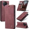 Azororo Cover per Xiaomi Poco F7 Pro 5G, Premium PU Pelle Custodia, Magnetica Carta Fessura Portafoglio Case, Flip Cavalletto Custodia per Xiaomi Poco F7 Pro - Vino Rosso