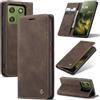 Azororo Cover per Motorola Moto Edge70 5G, Premium PU Pelle Custodia, Magnetica Carta Fessura Portafoglio Case, Flip Cavalletto Custodia per Motorola Edge70 - Caffè