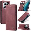 Azororo Cover per Redmi Note 15 Pro 4G, Premium PU Pelle Custodia, Magnetica Carta Fessura Portafoglio Case, Flip Cavalletto Custodia per Redmi Note 15 Pro 4G - Vino Rosso