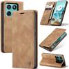 Azororo Cover per Motorola Moto Edge60 Fusion 5G, Premium PU Pelle Custodia, Magnetica Carta Fessura Portafoglio Case, Flip Cavalletto Custodia per Motorola Edge60 Fusion - Marrone