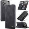 Azororo Cover per iPhone 18 Pro/iPhone 17 Pro, Premium PU Pelle Custodia, Magnetica Carta Fessura Portafoglio Case, Flip Cavalletto Custodia per iPhone 18 Pro - Nero