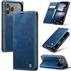 Azororo Cover per iPhone 18 Pro/iPhone 17 Pro, Premium PU Pelle Custodia, Magnetica Carta Fessura Portafoglio Case, Flip Cavalletto Custodia per iPhone 18 Pro - Blu