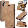 Azororo Cover per Samsung Galaxy S22 5G, Premium PU Pelle Custodia, Magnetica Carta Fessura Portafoglio Case, Flip Cavalletto Custodia per Samsung Galaxy S22 - Marrone
