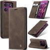 Azororo Cover per Motorola Moto Edge60 Pro 5G, Premium PU Pelle Custodia, Magnetica Carta Fessura Portafoglio Case, Flip Cavalletto Custodia per Motorola Edge60 Pro - Caffè