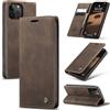 Azororo Cover per iPhone 14 Pro 5G, Premium PU Pelle Custodia, Magnetica Carta Fessura Portafoglio Case, Flip Cavalletto Custodia per iPhone 14 Pro - Caffè