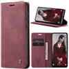 Azororo Cover per Samsung Galaxy A35 5G, Premium PU Pelle Custodia, Magnetica Carta Fessura Portafoglio Case, Flip Cavalletto Custodia per Samsung Galaxy A35- Vino Rosso