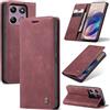 Azororo Cover per Motorola Moto G Stylus (2026) 5G, Premium PU Pelle Custodia, Magnetica Carta Fessura Portafoglio Case, Flip Cavalletto Custodia per Motorola G Stylus (2026) - Vino Rosso